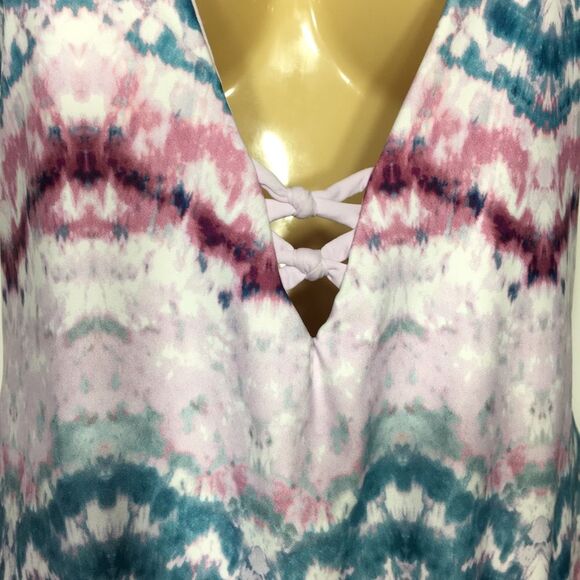 NWOT‎ B.SWIM MAKAI TIE DYE REVERSIBLE ONE PIECE SWIMSUIT LARGE - Picture 7 of 13